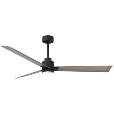 Atlas Fan Company Alessandra LED Ceiling Fan - Color: Black - Blade Color: 