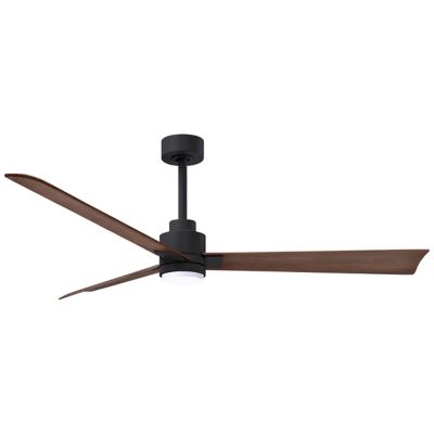 Atlas Fan Company Alessandra LED Ceiling Fan - Color: Black - Blade Color: 