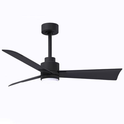 Atlas Fan Company Alessandra LED Ceiling Fan - Color: Black - Blade Color: 