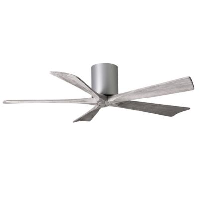 Atlas Fan Company Irene-H Flushmount 5 Blade Ceiling Fan - Color: Silver - 