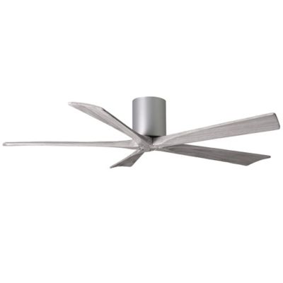 Atlas Fan Company Irene-H Flushmount 5 Blade Ceiling Fan - Color: Silver - 