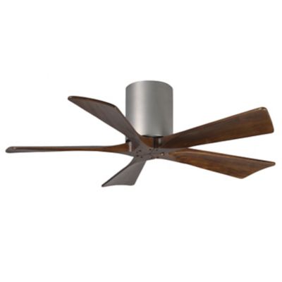 Atlas Fan Company Irene-H Flushmount 5 Blade Ceiling Fan - Color: Silver - 