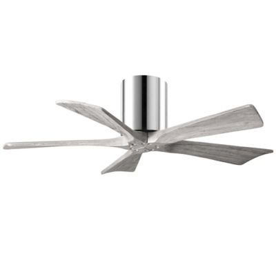 Atlas Fan Company Irene-H Flushmount 5 Blade Ceiling Fan - Color: Silver - 