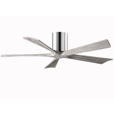 Atlas Fan Company Irene-H Flushmount 5 Blade Ceiling Fan - Color: Silver - 