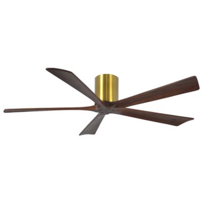 Atlas Fan Company Irene-H Flushmount 5 Blade Ceiling Fan - Color: Brass - B