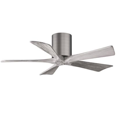 Atlas Fan Company Irene-H Flushmount 5 Blade Ceiling Fan - Color: Silver - 