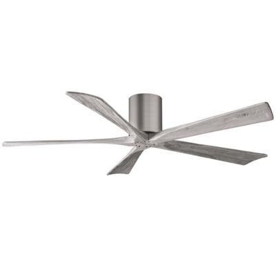 Atlas Fan Company Irene-H Flushmount 5 Blade Ceiling Fan - Color: Silver - 