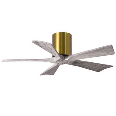 Atlas Fan Company Irene-H Flushmount 5 Blade Ceiling Fan - Color: Brass - B