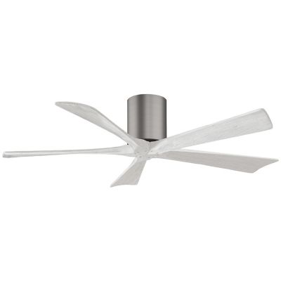 Atlas Fan Company Irene-H Flushmount 5 Blade Ceiling Fan - Color: Silver - 