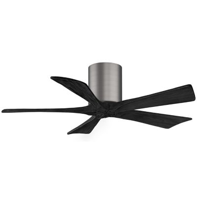 Atlas Fan Company Irene-H Flushmount 5 Blade Ceiling Fan - Color: Silver - 