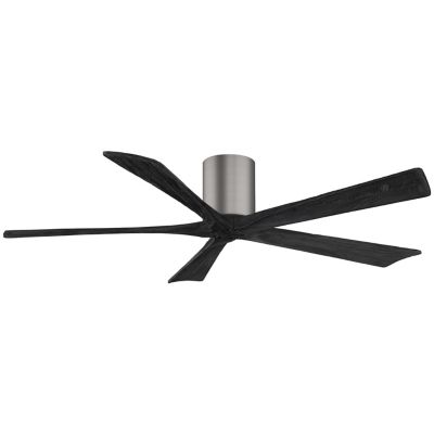 Atlas Fan Company Irene-H Flushmount 5 Blade Ceiling Fan - Color: Silver - 