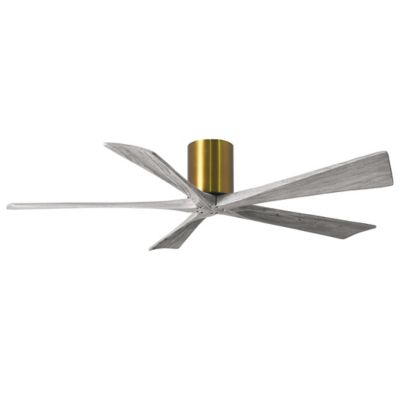 Atlas Fan Company Irene-H Flushmount 5 Blade Ceiling Fan - Color: Brass - B