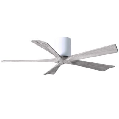 Atlas Fan Company Irene-H Flushmount 5 Blade Ceiling Fan - Color: White - B