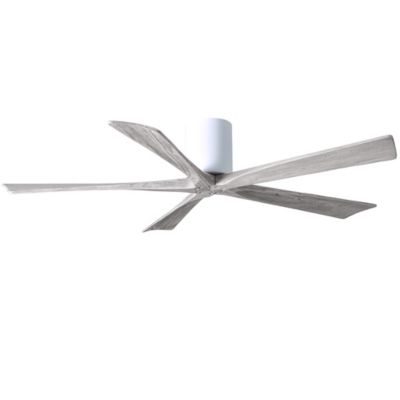 Atlas Fan Company Irene-H Flushmount 5 Blade Ceiling Fan - Color: White - B