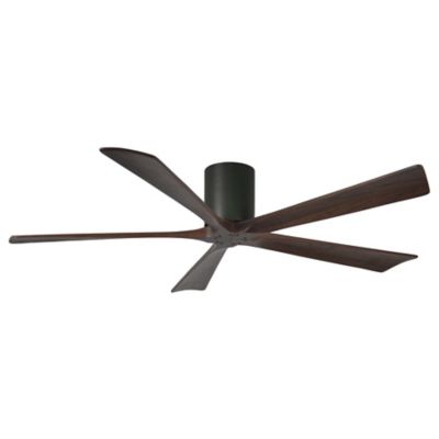 Atlas Fan Company Irene-H Flushmount 5 Blade Ceiling Fan - Color: Black - B