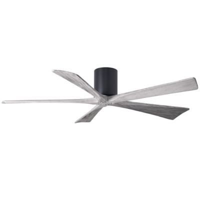 Atlas Fan Company Irene-H Flushmount 5 Blade Ceiling Fan - Color: Black - B