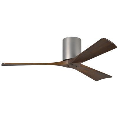 Atlas Fan Company Irene-H Flushmount 3 Blade Ceiling Fan - Color: Polished 