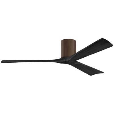 Atlas Fan Company Irene-H Flushmount 3 Blade Ceiling Fan - Color: Wood tone