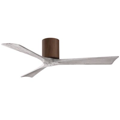 Atlas Fan Company Irene-H Flushmount 3 Blade Ceiling Fan - Color: Wood tone