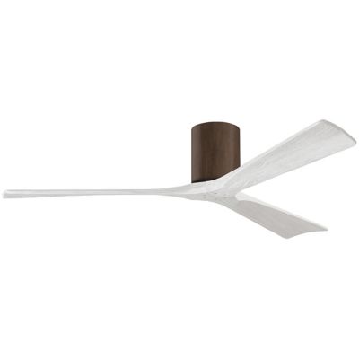 Atlas Fan Company Irene-H Flushmount 3 Blade Ceiling Fan - Color: Wood tone