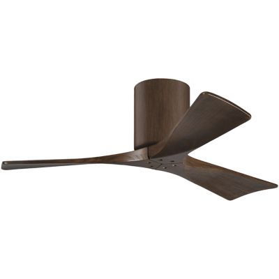 Atlas Fan Company Irene-H Flushmount 3 Blade Ceiling Fan - Color: Wood tone