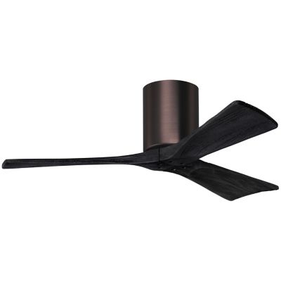 Atlas Fan Company Irene-H Flushmount 3 Blade Ceiling Fan - Color: Polished 