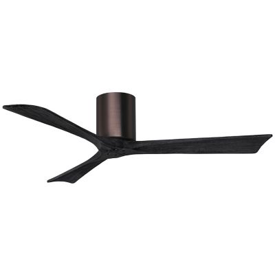 Atlas Fan Company Irene-H Flushmount 3 Blade Ceiling Fan - Color: Polished 