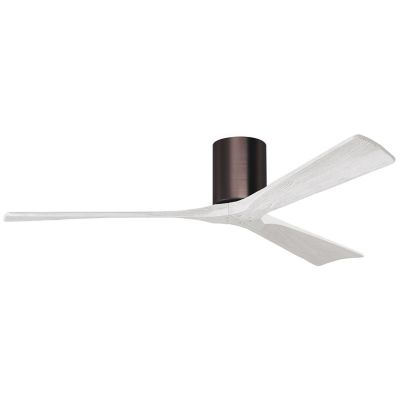 Atlas Fan Company Irene-H Flushmount 3 Blade Ceiling Fan - Color: Polished 