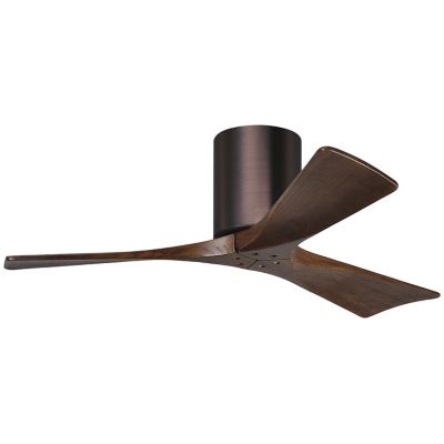 Atlas Fan Company Irene-H Flushmount 3 Blade Ceiling Fan - Color: Polished 