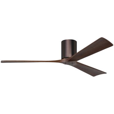 Atlas Fan Company Irene-H Flushmount 3 Blade Ceiling Fan - Color: Polished 