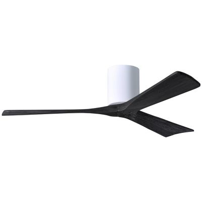 Atlas Fan Company Irene-H Flushmount 3 Blade Ceiling Fan - Color: Glossy - 