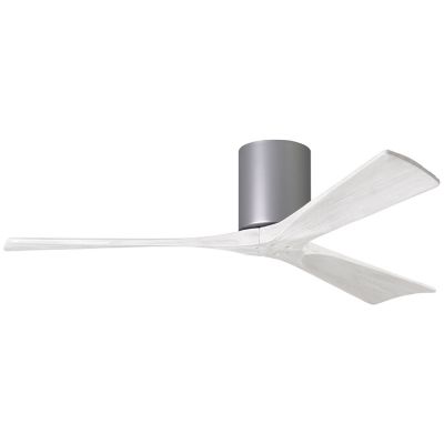 Atlas Fan Company Irene-H Flushmount 3 Blade Ceiling Fan - Color: Polished 