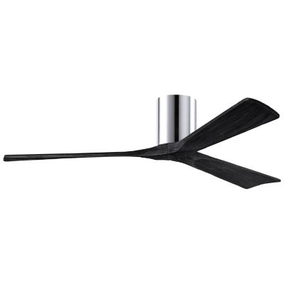 Atlas Fan Company Irene-H Flushmount 3 Blade Ceiling Fan - Color: Polished 