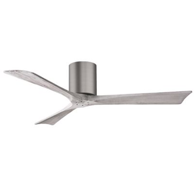 Atlas Fan Company Irene-H Flushmount 3 Blade Ceiling Fan - Color: Polished 