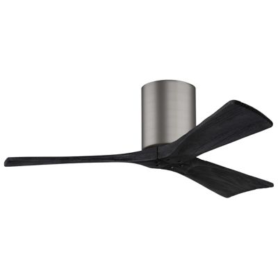 Atlas Fan Company Irene-H Flushmount 3 Blade Ceiling Fan - Color: Polished 