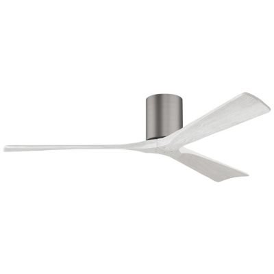 Atlas Fan Company Irene-H Flushmount 3 Blade Ceiling Fan - Color: Polished 