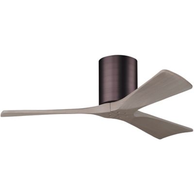 Atlas Fan Company Irene-H Flushmount 3 Blade Ceiling Fan - Color: Polished 