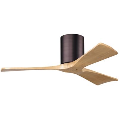 Atlas Fan Company Irene-H Flushmount 3 Blade Ceiling Fan - Color: Polished 