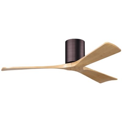 Atlas Fan Company Irene-H Flushmount 3 Blade Ceiling Fan - Color: Polished 