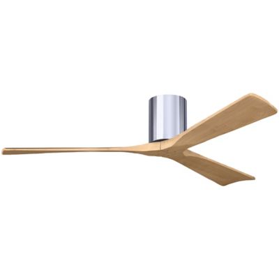 Atlas Fan Company Irene-H Flushmount 3 Blade Ceiling Fan - Color: Polished 