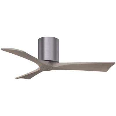 Atlas Fan Company Irene-H Flushmount 3 Blade Ceiling Fan - Color: Polished 