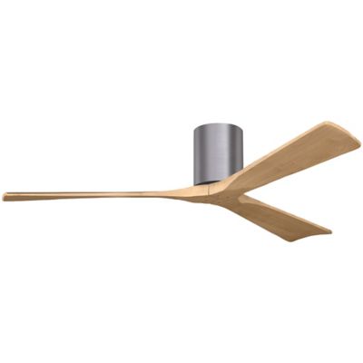 Atlas Fan Company Irene-H Flushmount 3 Blade Ceiling Fan - Color: Polished 