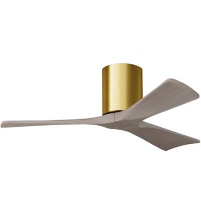 Atlas Fan Company Irene-H Flushmount 3 Blade Ceiling Fan - Color: Antique -