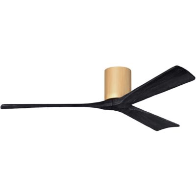 Atlas Fan Company Irene-H Flushmount 3 Blade Ceiling Fan - Color: Wood tone