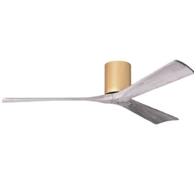 Atlas Fan Company Irene-H Flushmount 3 Blade Ceiling Fan - Color: Wood tone