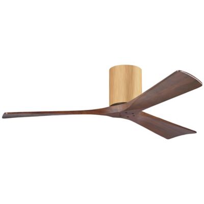 Atlas Fan Company Irene-H Flushmount 3 Blade Ceiling Fan - Color: Wood tone