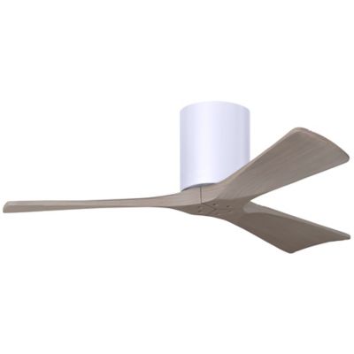 Atlas Fan Company Irene-H Flushmount 3 Blade Ceiling Fan - Color: Glossy - 