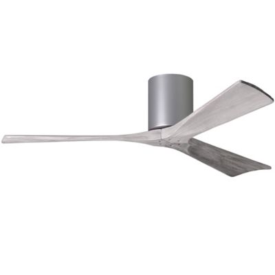 Atlas Fan Company Irene-H Flushmount 3 Blade Ceiling Fan - Color: Polished 