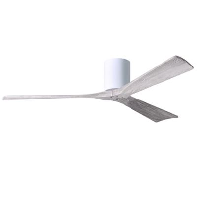 Atlas Fan Company Irene-H Flushmount 3 Blade Ceiling Fan - Color: Glossy - 