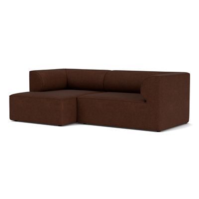 Audo Copenhagen Eave 2-Seater Sofa with Chaise - Color: Brown - Size: Large